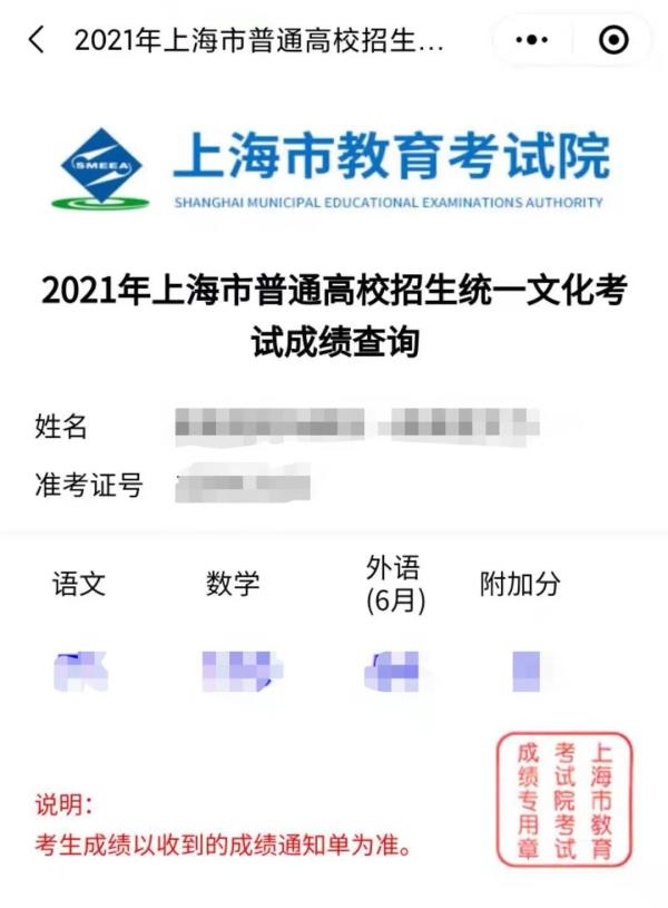 上海高考分数线