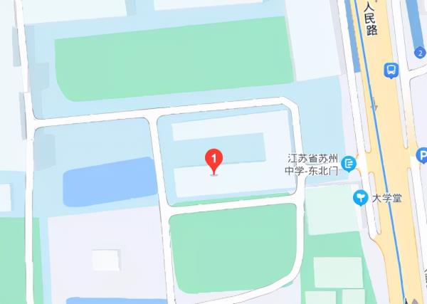 江苏苏州市的中学地址_苏州中学内部地图