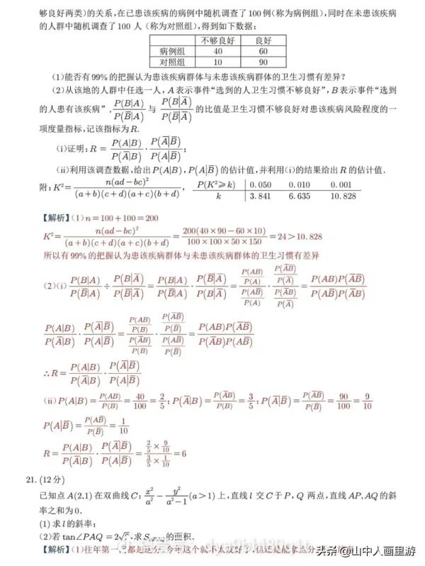 2022云南数学高考